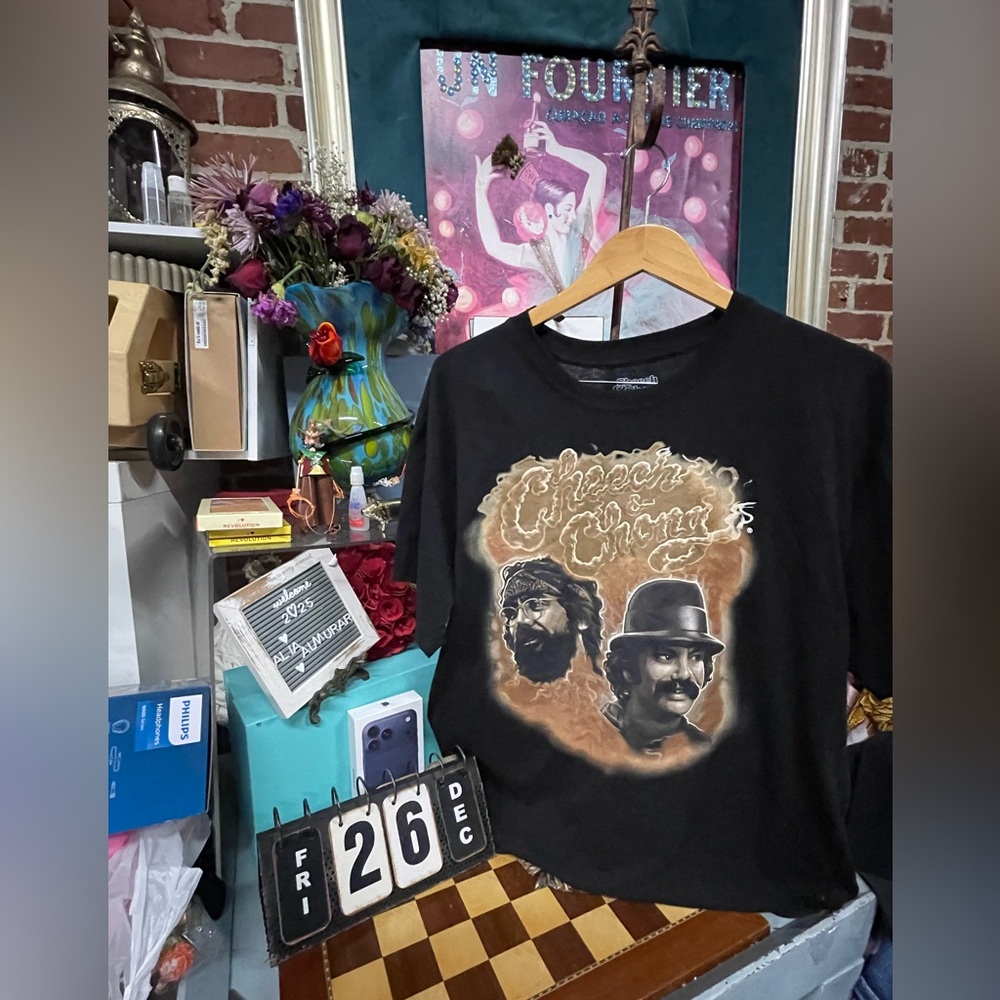 Vtg Cheech & Chong Graphic Tee